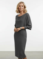 Bodycon Midi-jurk Dames - Getextureerd Fijngebreid - Miss Madera MIS-KXEZ9X