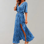 Miss | Jurk Dames Maxi Wikkelmodel Taillerende Pasvorm - Polyester