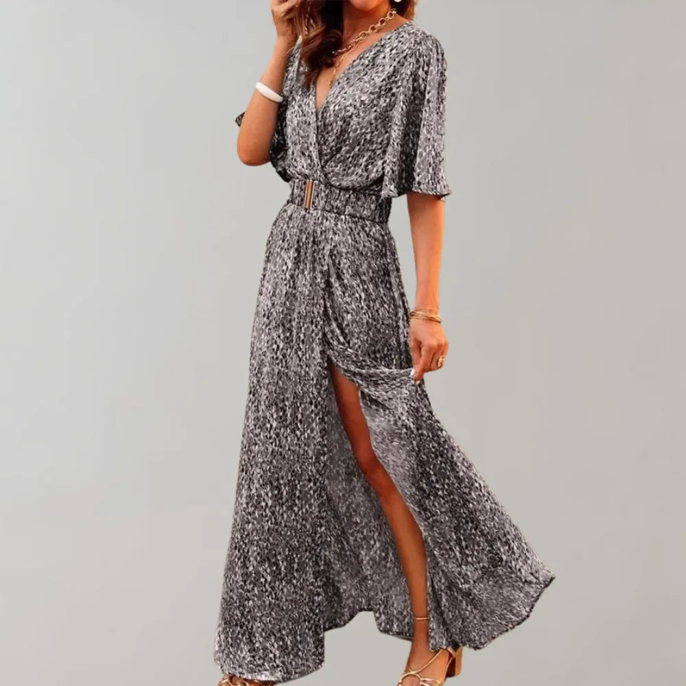 Miss | Jurk Dames Maxi Wikkelmodel Taillerende Pasvorm - Polyester