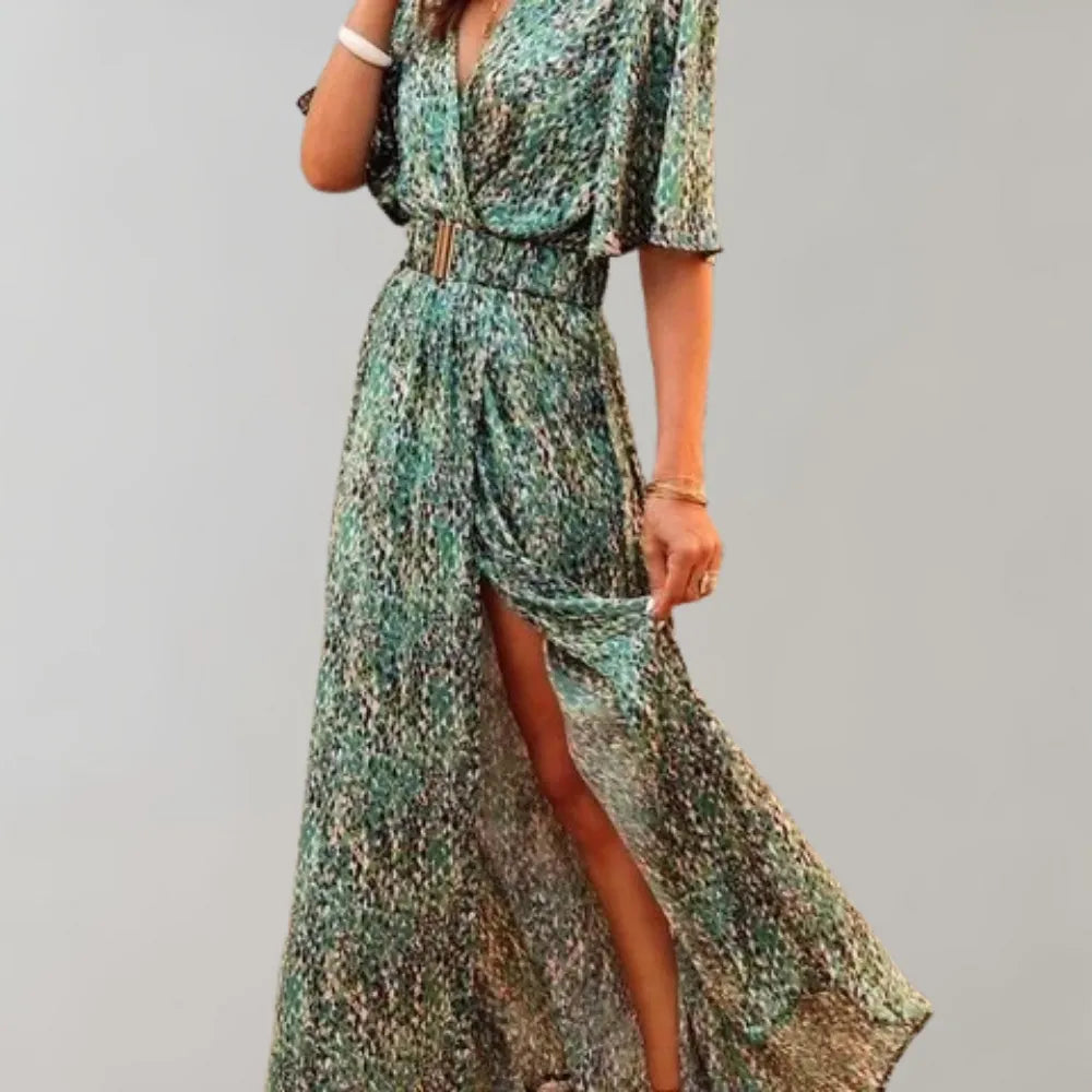 Miss | Jurk Dames Maxi Wikkelmodel Taillerende Pasvorm - Polyester