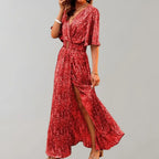 Miss | Jurk Dames Maxi Wikkelmodel Taillerende Pasvorm - Polyester