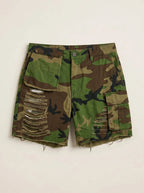 Cargoshort Camouflage met Distressed Details - Miss Madera MIS-826B79