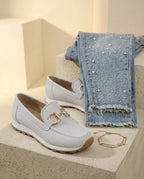 Casual Ademende hoge Loafers | Veelzijdig Effen Design - Miss Madera MIS-640D3D
