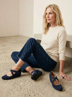 Casual loafers Blauwe Suède - Miss Madera MIS-B4750E