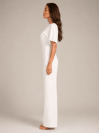 Jumpsuit Dames One-Shoulder Hoge Taille Wijde Pijpen