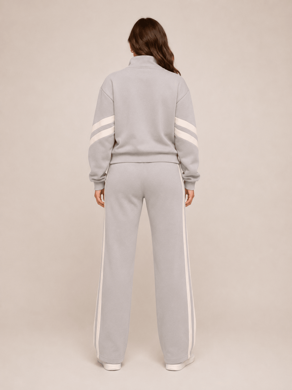 Sportkleding Dames Tweedelig Contrasterende Strepen Losvallend