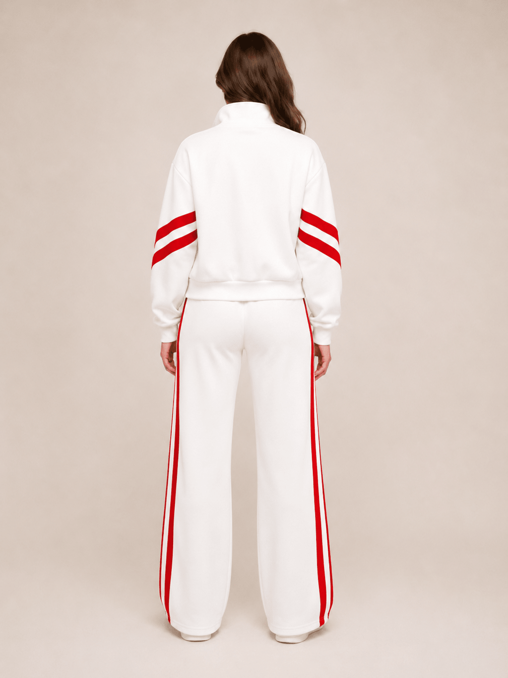 Sportkleding Dames Tweedelig Contrasterende Strepen Losvallend