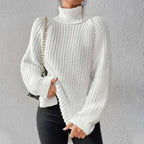 Miss | Trui Dames Coltrui Chunky Rib Longline Zijsplit