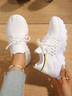 Miss | Sneakers Dames Chunky Zool Vetersluiting Mesh Bovenwerk