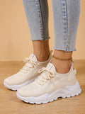 Miss | Sneakers Dames Chunky Zool Vetersluiting Mesh Bovenwerk