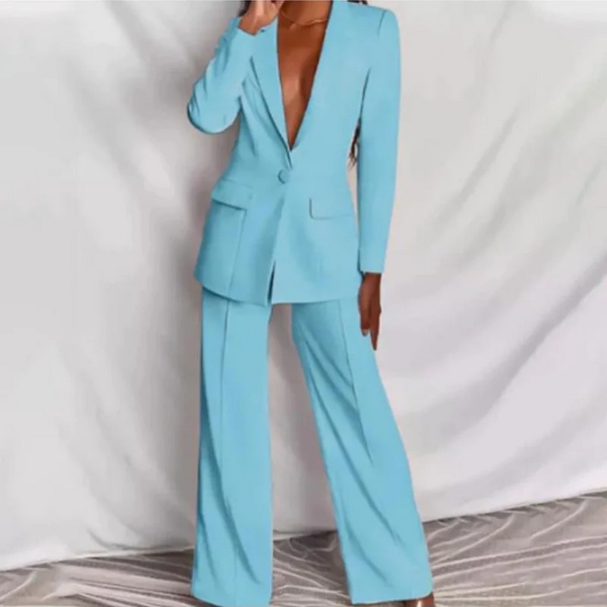 Miss | Tweedelige Set Dames Blazer + Broek Getailleerd – Co-ord Set