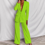 Miss | Tweedelige Set Dames Blazer + Broek Getailleerd – Co-ord Set