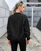 Bomberjack Dames Klassiek Slim Fit met Ribboorden