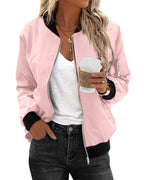 Bomberjack Dames Klassiek Slim Fit met Ribboorden