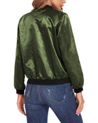 Bomberjack Dames Klassiek Slim Fit met Ribboorden