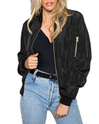 Bomberjack Dames Klassiek Slim Fit met Ribboorden