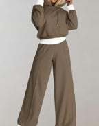 Miss | Joggingspak Dames Cropped Hoodie Wijde Broek