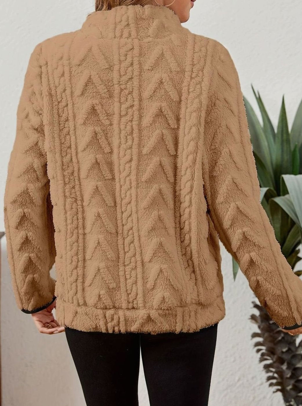 Miss | Trui Dames Halfzip Relaxed Heuplang - Fleece