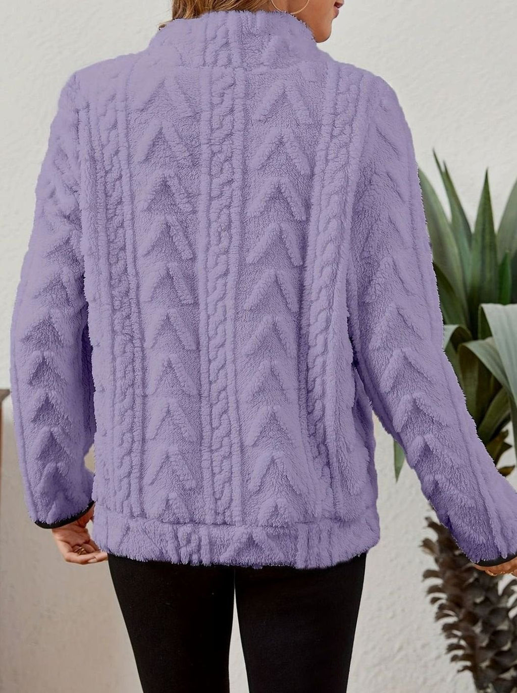 Miss | Trui Dames Halfzip Relaxed Heuplang - Fleece
