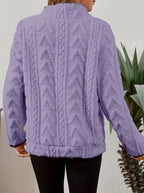 Miss | Trui Dames Halfzip Relaxed Heuplang - Fleece