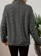 Miss | Trui Dames Halfzip Relaxed Heuplang - Fleece