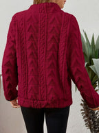 Miss | Trui Dames Halfzip Relaxed Heuplang - Fleece
