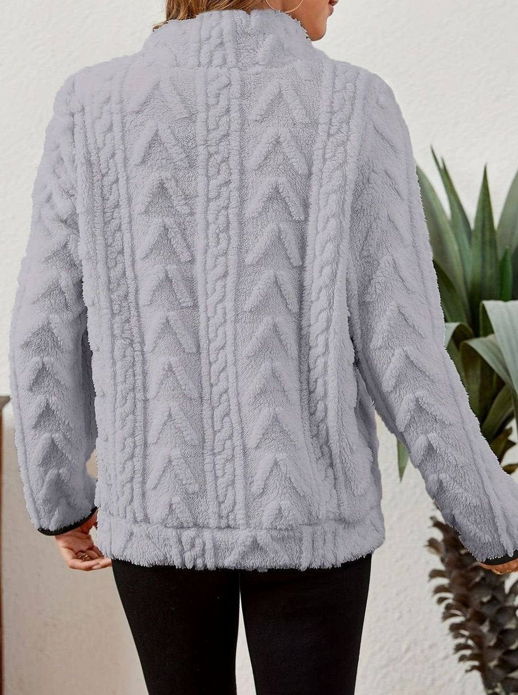 Miss | Trui Dames Halfzip Relaxed Heuplang - Fleece
