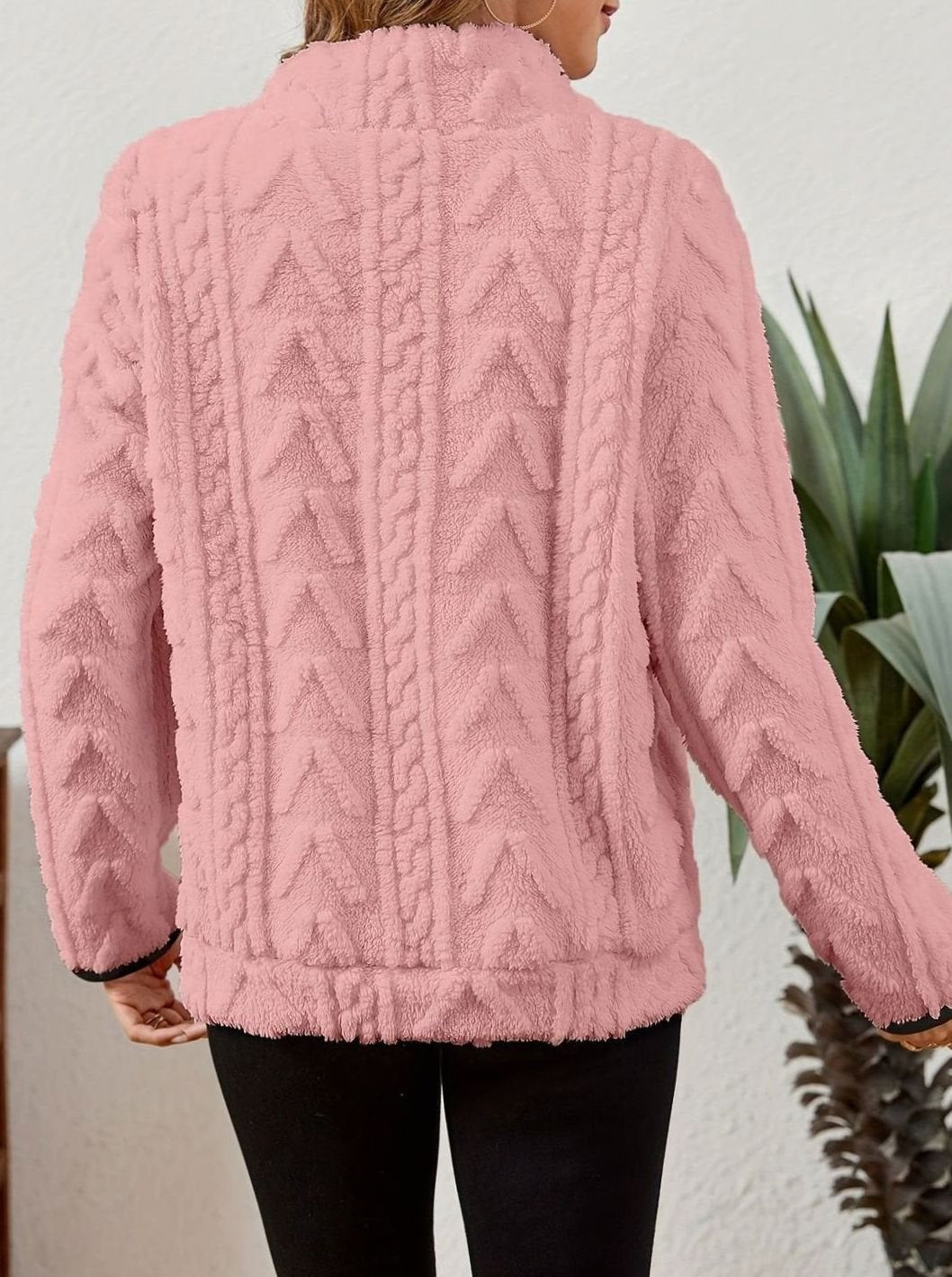 Miss | Trui Dames Halfzip Relaxed Heuplang - Fleece