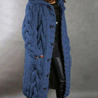 Miss | Vest Dames Oversized Capuchon Maxi - Kabelbreisel