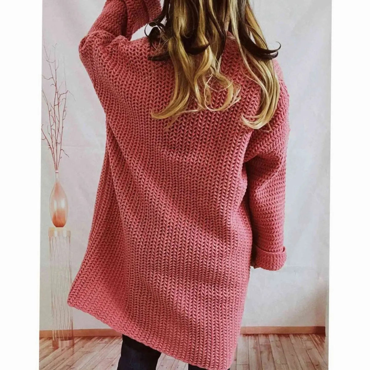 Miss | Vest Dames Oversized Grofgebreid met Zakken