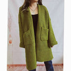 Miss | Vest Dames Oversized Grofgebreid met Zakken