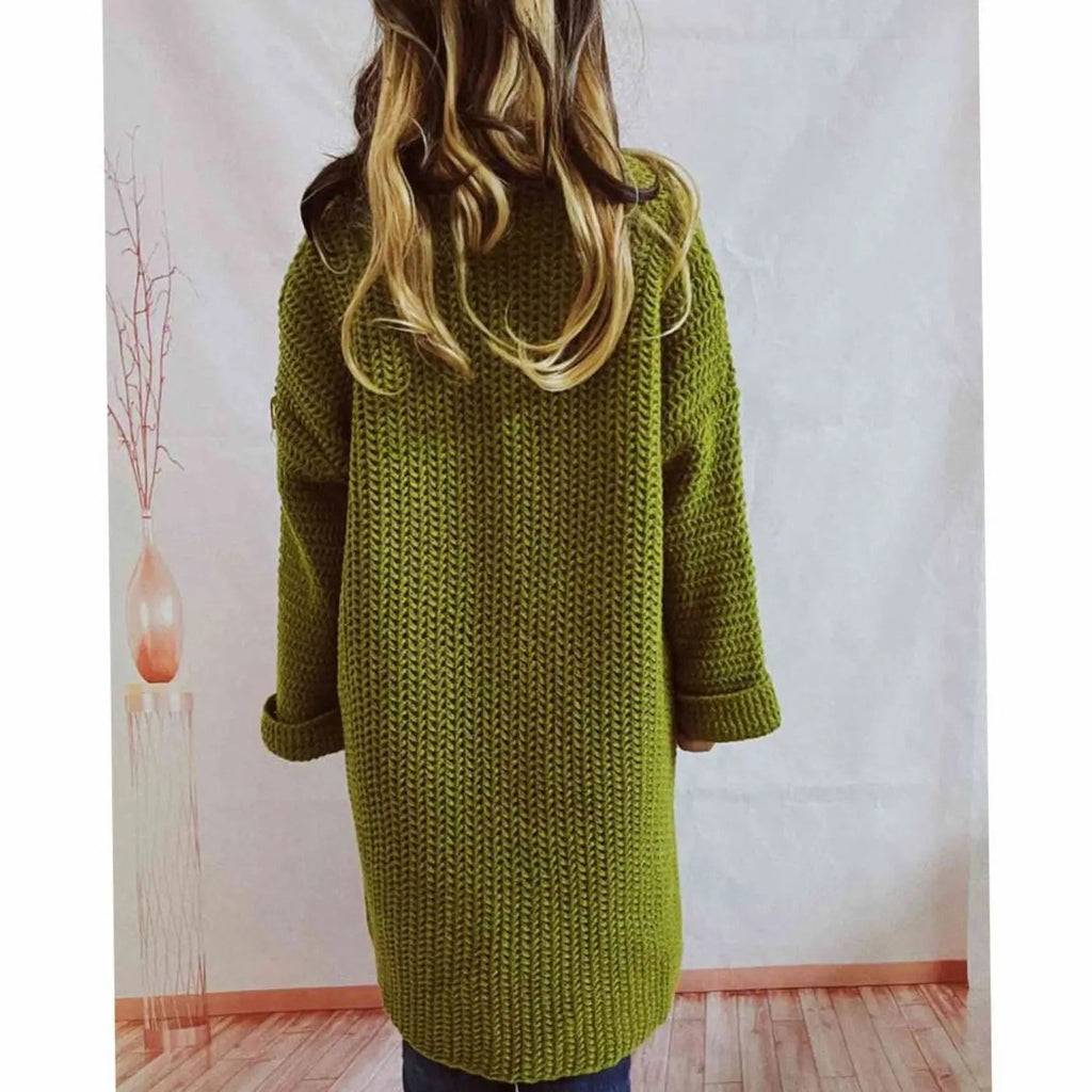 Miss | Vest Dames Oversized Grofgebreid met Zakken