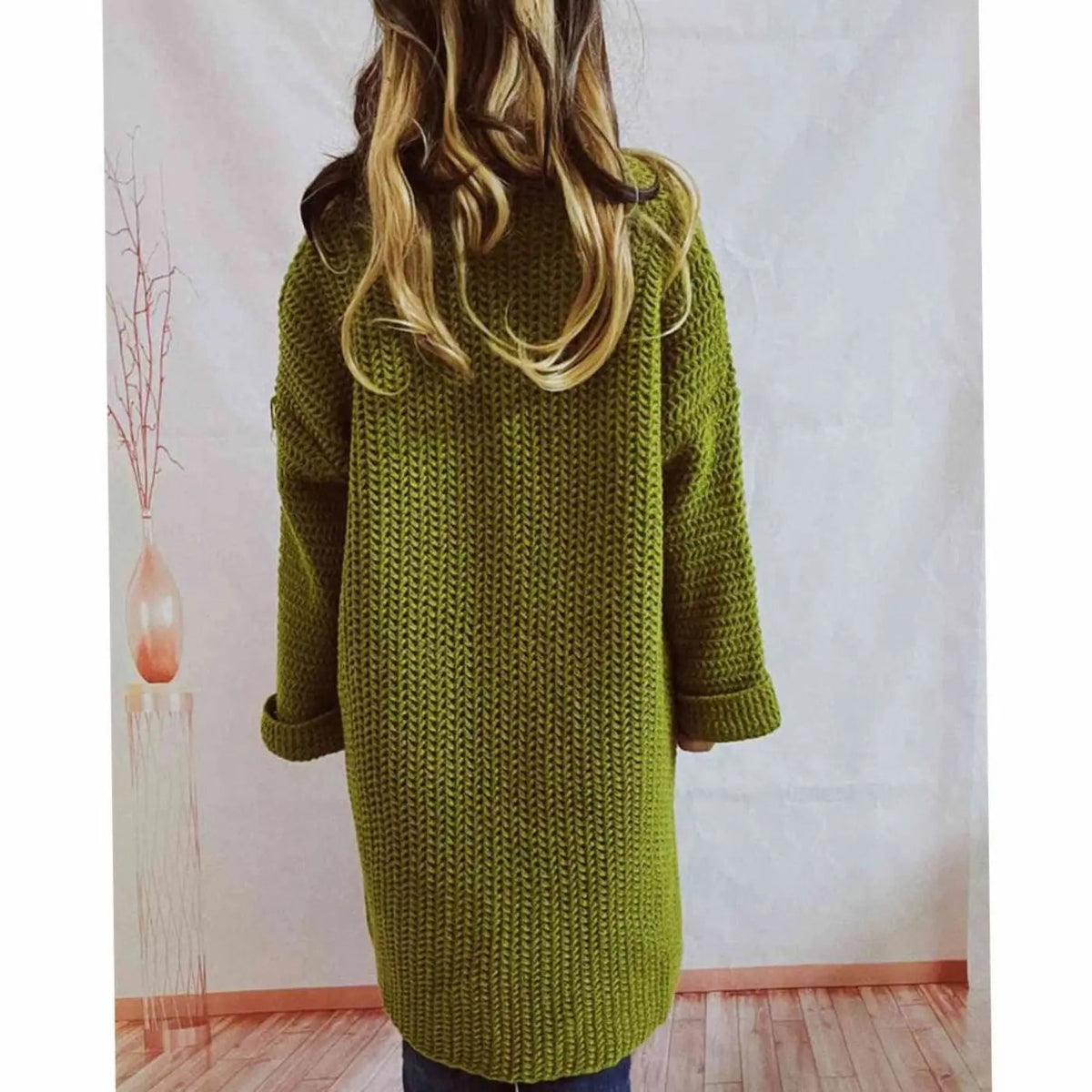 Miss | Vest Dames Oversized Grofgebreid met Zakken