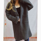 Miss | Vest Dames Oversized Grofgebreid met Zakken