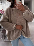 Miss | Trui Dames Oversized Boothals Contrastbies