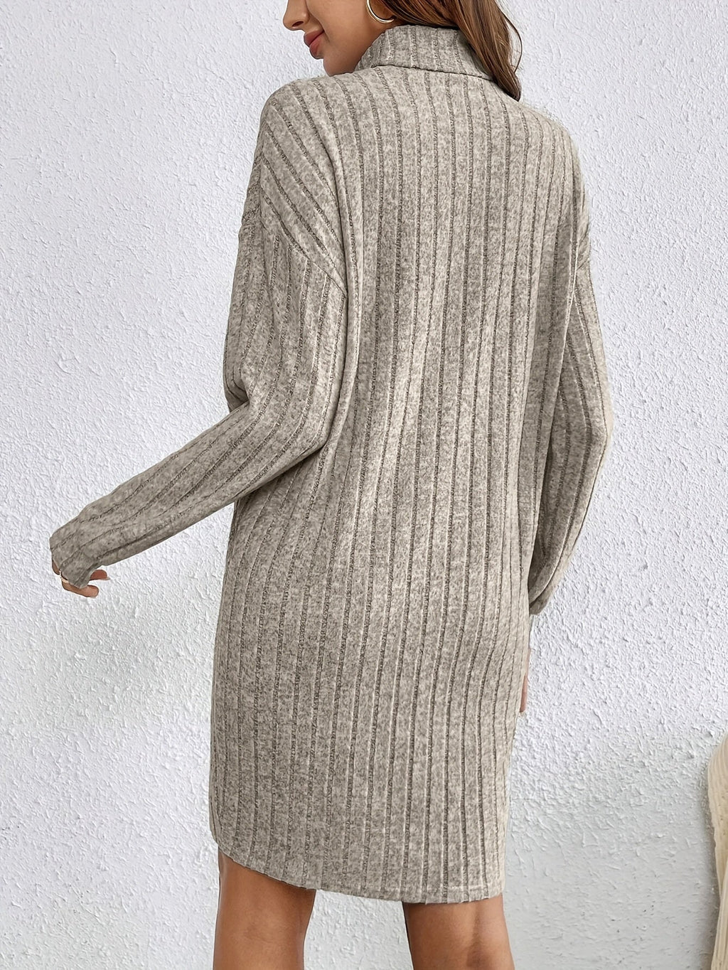 Miss | Jurk Dames Coltrui Bodycon Mini Lange Mouw