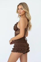 Crochet Romper Dames | Katoenen Open Weefsel - Miss Madera MIS-BMSHU3