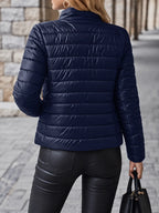 Miss | Jas Dames Gewatteerd Cropped Teddy Fleece Gevoerd - Polyester