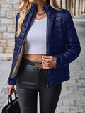 Miss | Jas Dames Gewatteerd Cropped Teddy Fleece Gevoerd - Polyester