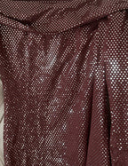 Jurk Dames Feestelijk Glanzend met Transparante Mouwen - Polyester