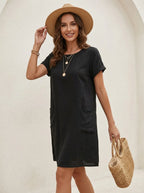 Dames jurk met elegante pasvorm - Miss Madera MM-3GJHXM