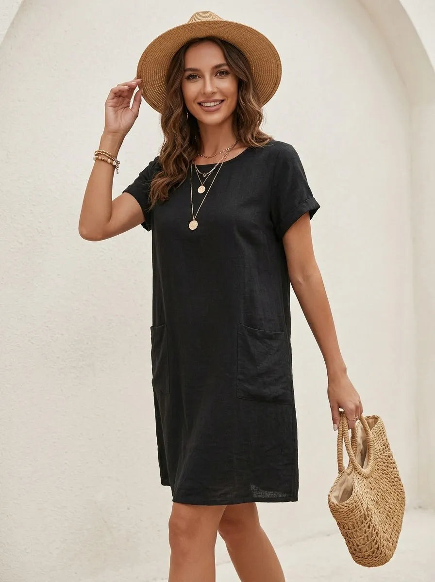 Dames jurk met elegante pasvorm - Miss Madera MM-3GJHXM