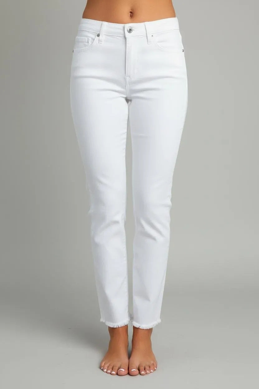 Denim Jeans Dames | Regular Fit Stretch Katoen - Miss Madera MIS-H05MNB
