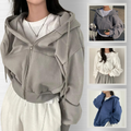 Jas Dames Oversized Capuchon Rits Fleece Gevoerd