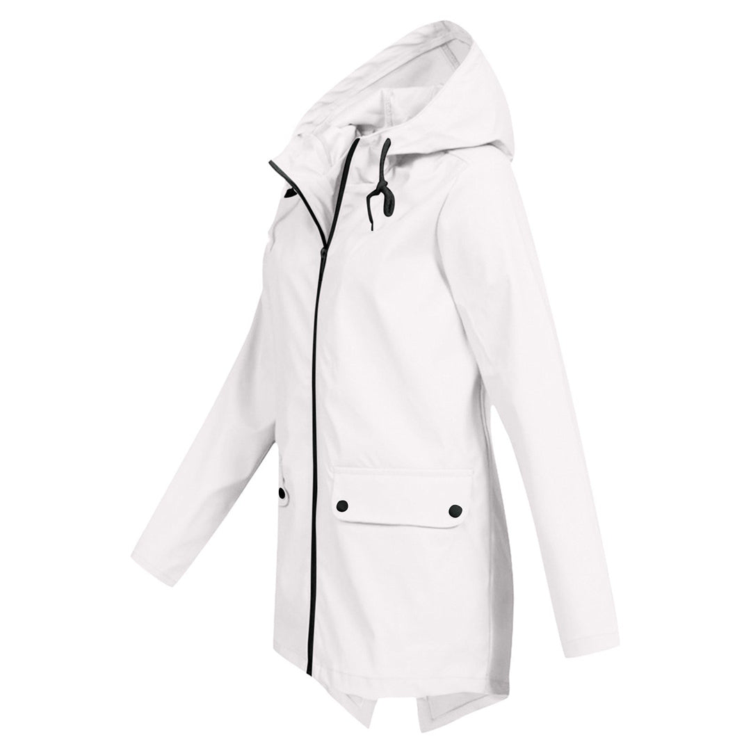 Jas Dames Waterdicht Getailleerd met Capuchon - Polyester