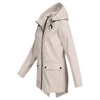 Jas Dames Waterdicht Getailleerd met Capuchon - Polyester