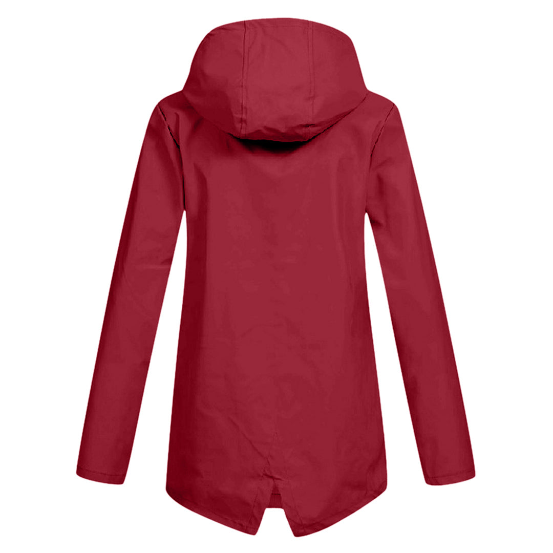 Jas Dames Waterdicht Getailleerd met Capuchon - Polyester