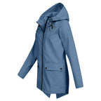 Jas Dames Waterdicht Getailleerd met Capuchon - Polyester