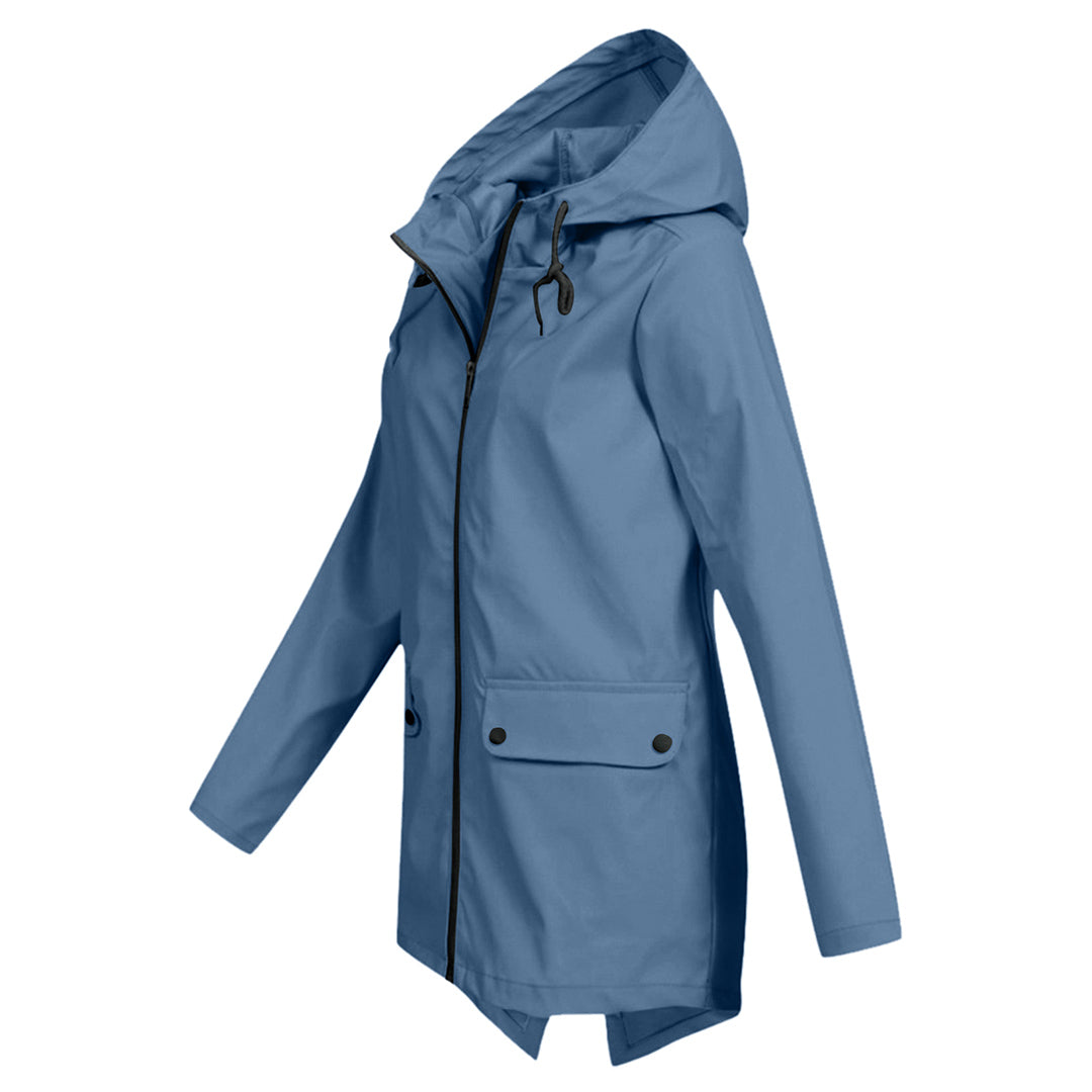 Jas Dames Waterdicht Getailleerd met Capuchon - Polyester