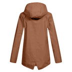 Jas Dames Waterdicht Getailleerd met Capuchon - Polyester
